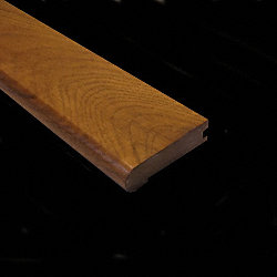 Prefinished Sugar Mill Hickory Hardwood 3/4 in thick x 3.125 in wide x 78 in Length Stair Nose